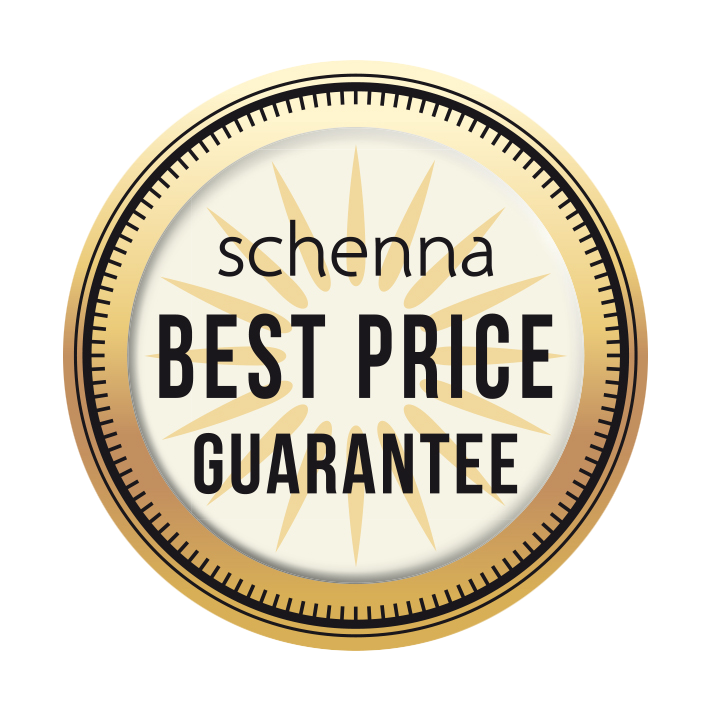 Schenna Bestpreis Guarantee LOGO 50x50mm GOLD